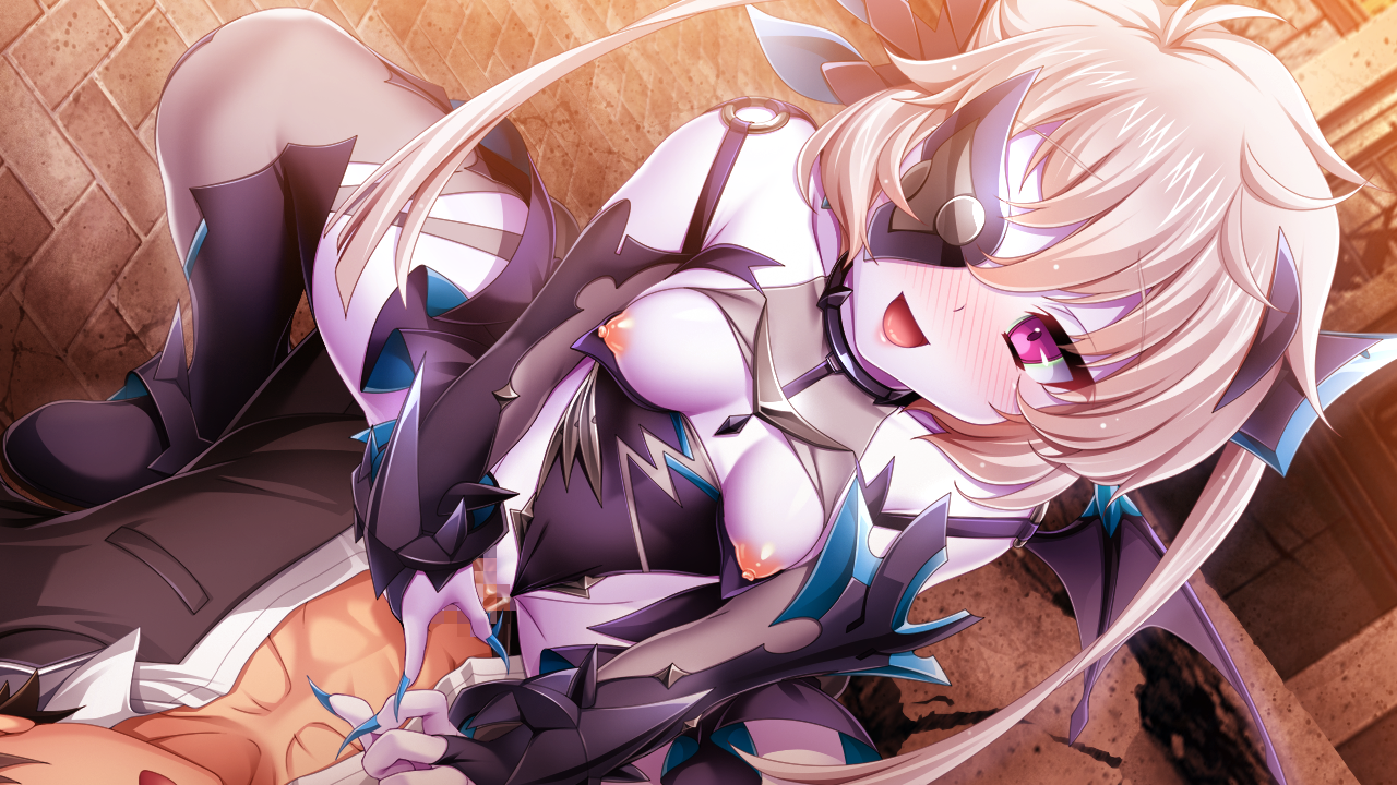 kamitsurugi ouka, sugahara touka, kouyoku senki exs-tia concert, game cg, large variant set, non-web source, official art, variant set, 1boy, 1girl, abs, assertive female, blush, breasts, breasts out, censored, clothing aside, colored skin, cowgirl position, cum, cum in pussy, dark exs-tia cocytus, dark persona, eyepatch, girl on top, gloves, guided penetration, hetero, leotard, leotard aside, long hair, mosaic censoring, nipples, open mouth, pale skin, penis, purple eyes, pussy, sex, small breasts, smile, solo focus, squatting cowgirl position, straddling, thighhighs, twintails, vaginal