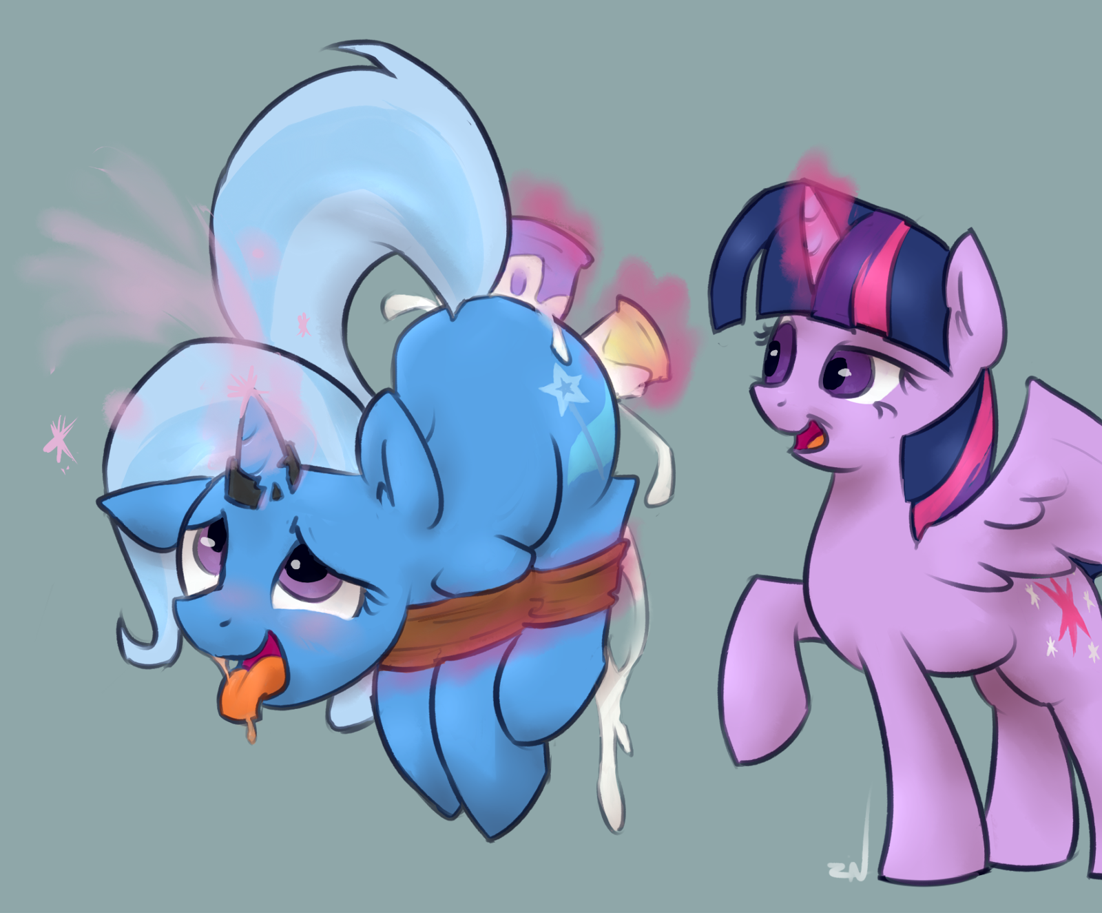 Rule34 – If it exists, there is porn of it / ponchuzn, trixie (mlp), twilight sparkle (mlp) / 467961