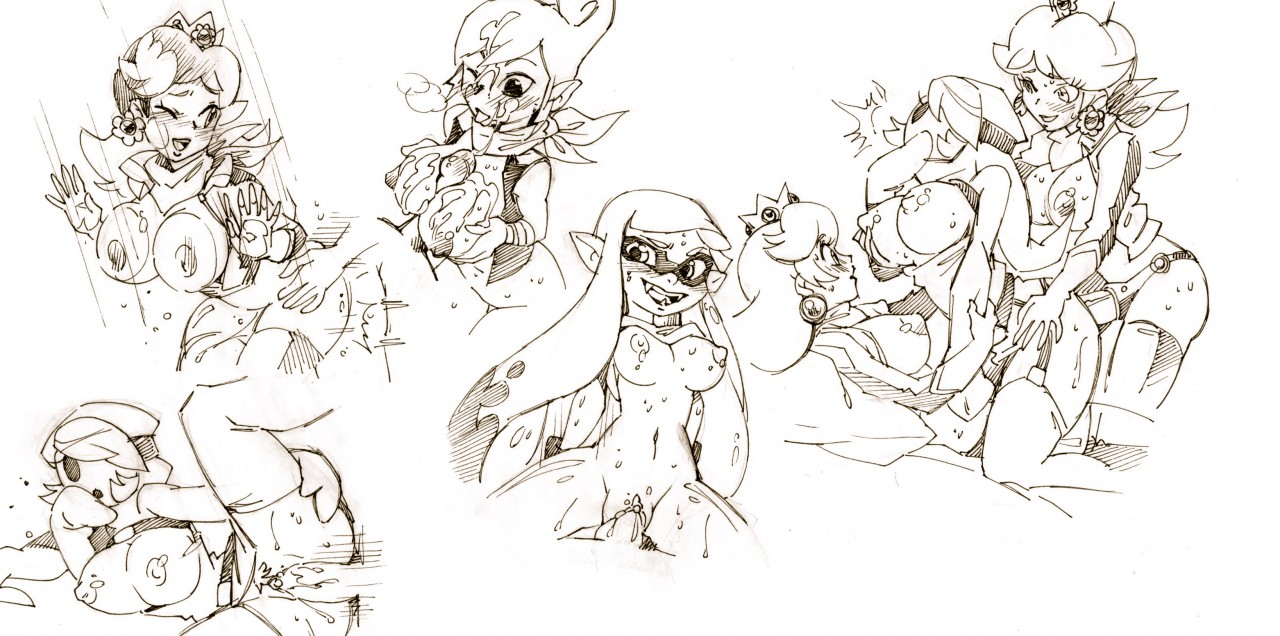 Rule34 – If it exists, there is porn of it / twistedterra, inkling, princess daisy, princess peach, shy gal, shy guy, tetra / 468150