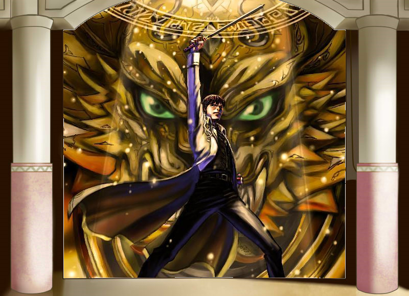 garo, kouga (inuyasha), saejima kouga, garo (series), 10s, coat, henshin, sword, weapon