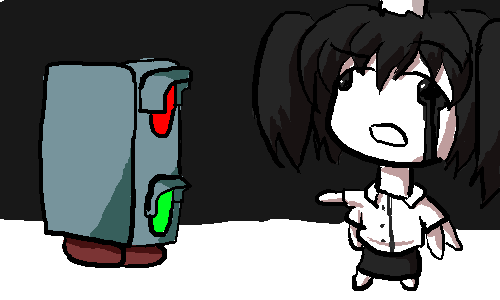 madotsuki, monoko, yume nikki, lowres, non-web source, 1girl, chibi, extra arms, female focus, multi limb, oekaki, solo