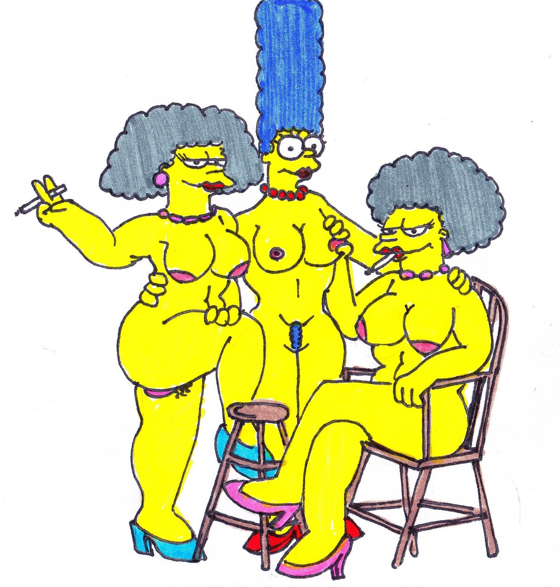 Rule34 – If it exists, there is porn of it / xiro, marge simpson, patty bouvier, selma bouvier / 470673