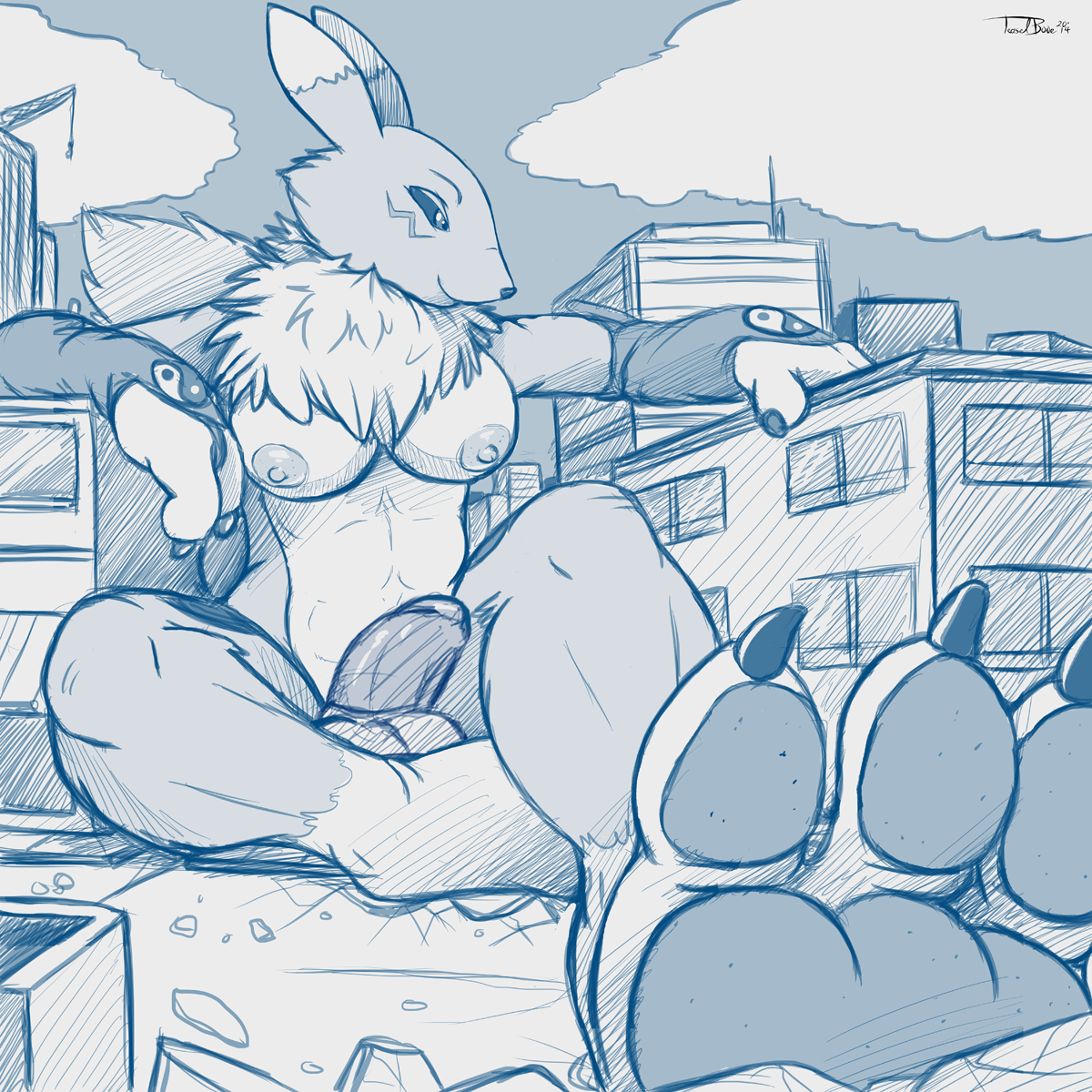 Rule34 – If it exists, there is porn of it / teaselbone, renamon / 471058