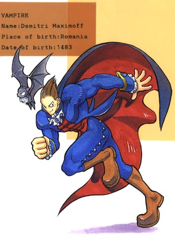 demitri maximoff, capcom, darkstalkers, lowres, bat (animal), male focus, vampire