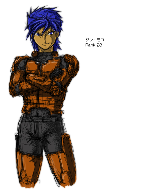 armored core, fromsoftware, tagme, blue hair, bodysuit, male focus, short hair