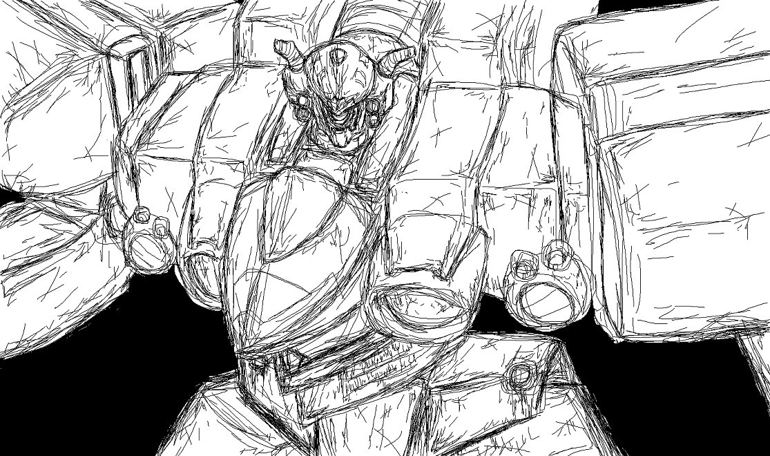 armored core, armored core: for answer, fromsoftware, tagme, close-up, mecha, robot, sketch