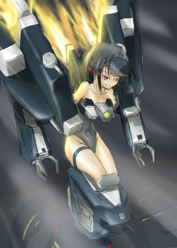 novemdecuple, leviathan (armored core), armored core, armored core last raven, fromsoftware, mecha, mecha musume, pink eyes, robot