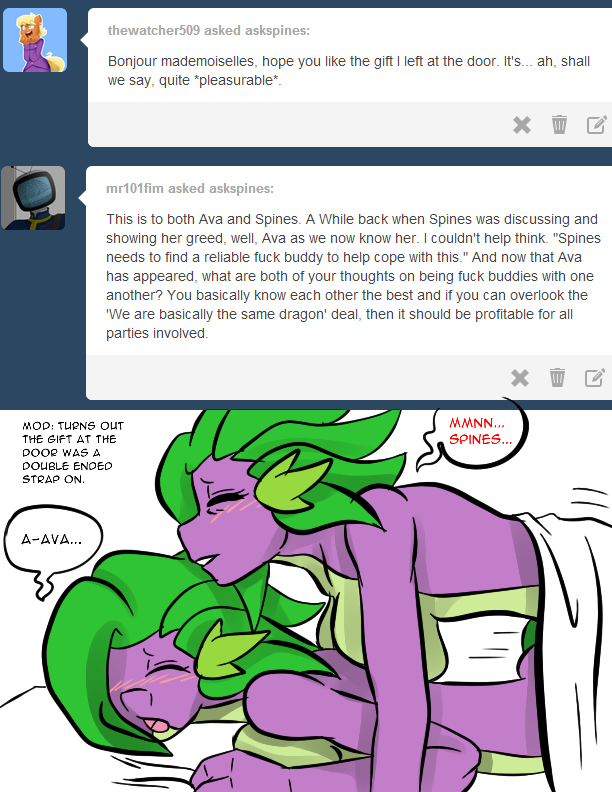 Rule34 – If it exists, there is porn of it / inuyuru, ava (inuyuru), barb (mlp), spike (mlp) / 472187