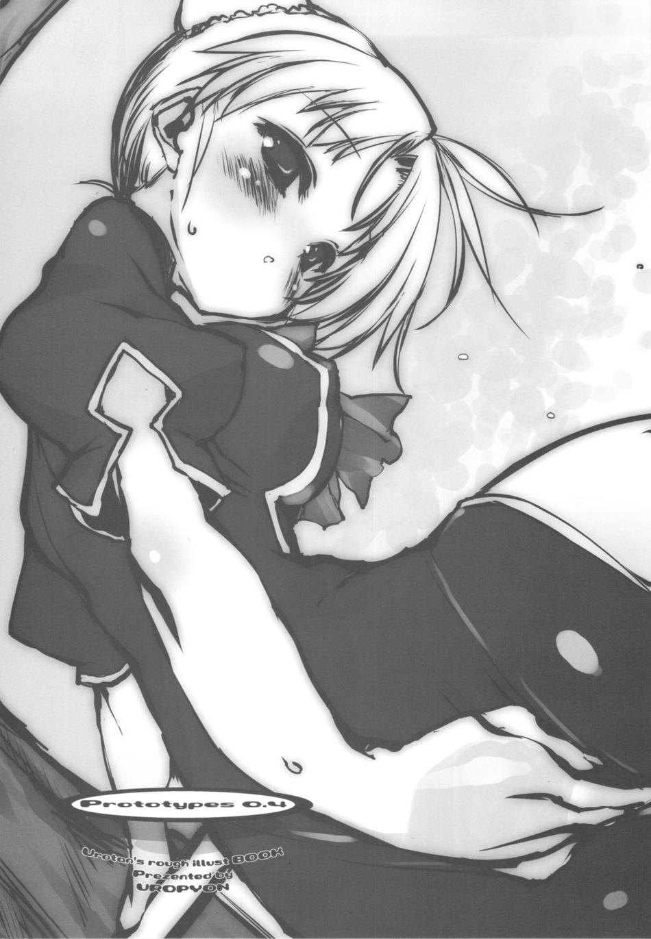 urotan, highres, 1girl, blush, breasts, covering ass, covering privates, dress, female focus, female masturbation, greyscale, masturbation, monochrome, ribbon, short hair, solo