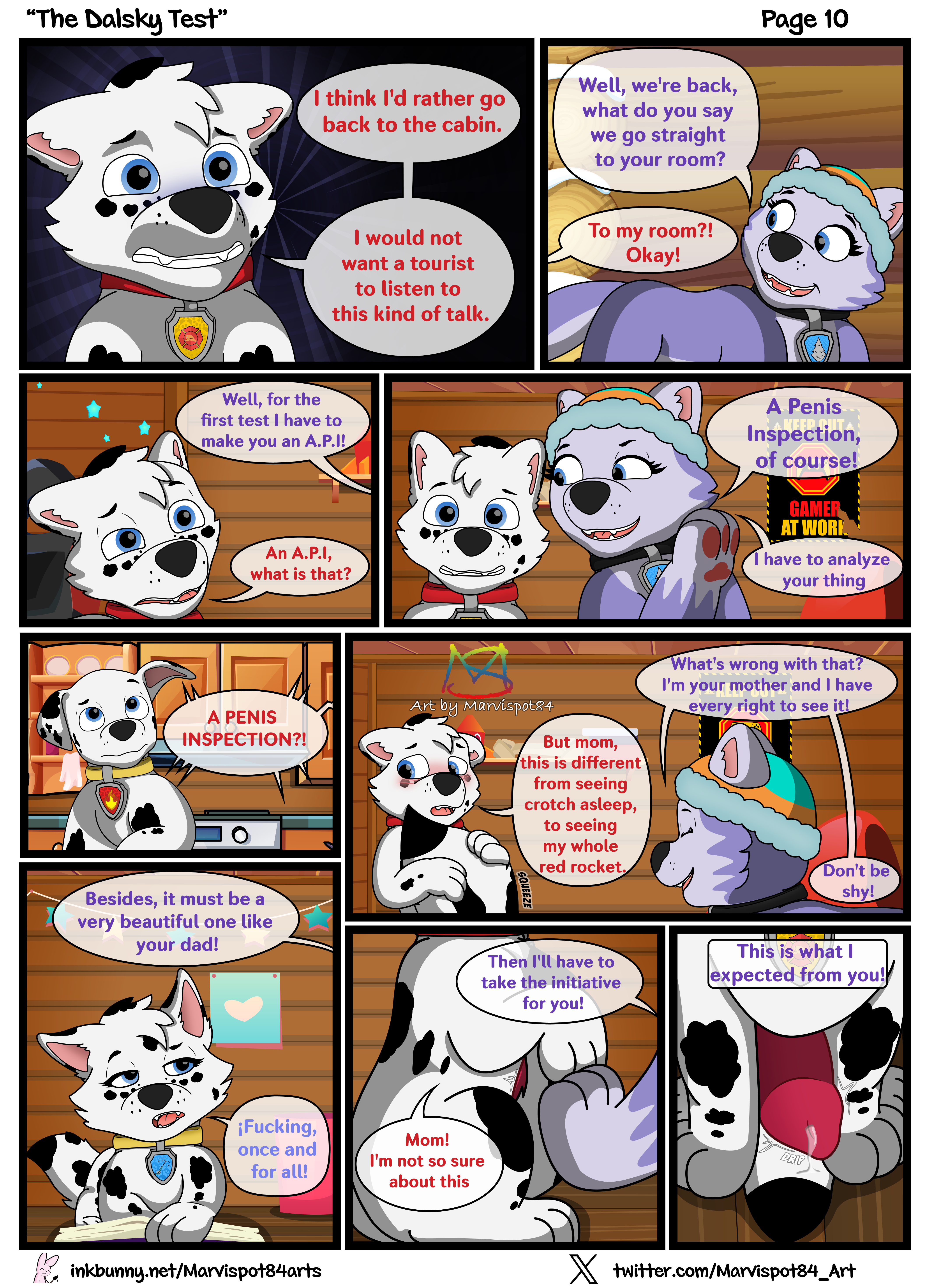 Rule34 – If it exists, there is porn of it / everest (paw patrol), marshall (paw patrol) / 9323753