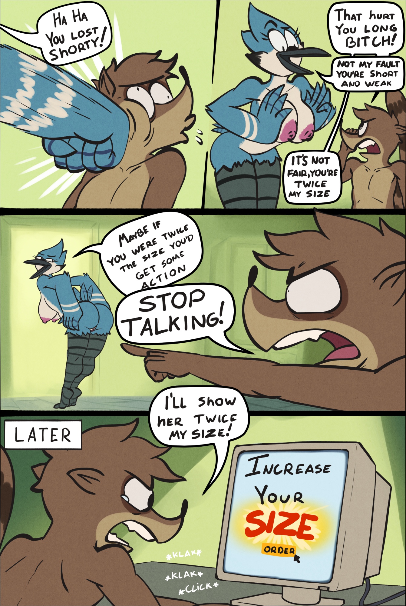 Rule34 – If it exists, there is porn of it / passerine, thingshappen, mordecai (regular show), rigby (regular show) / 9329241