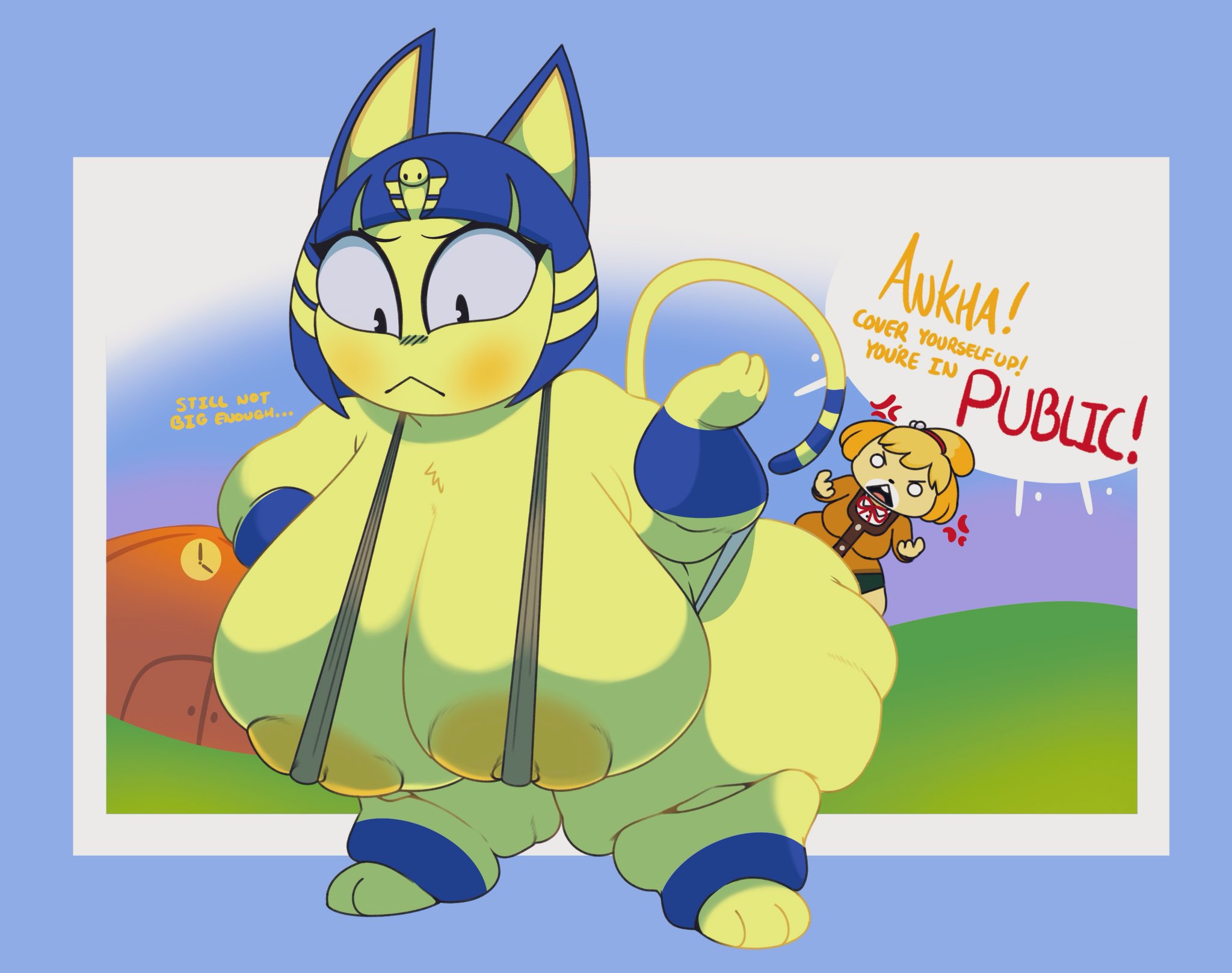 Rule34 – If it exists, there is porn of it / ankha, isabelle (animal crossing) / 9335926