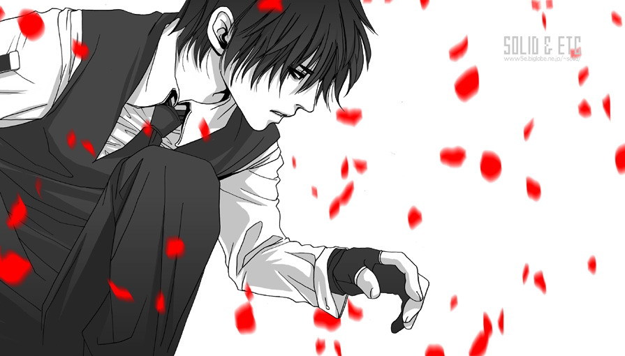 solid&etc, walter, walter c. dornez, hellsing, 1boy, black hair, male focus, solo