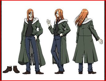 badou nails, dogs: bullets & carnage, lowres, tagme, eyepatch, orange hair