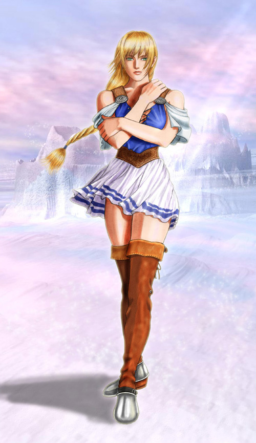 sophitia alexandra, soul calibur, soulcalibur i, blonde hair, cold, long hair