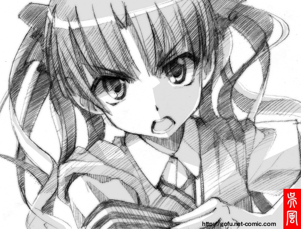 gofu, shirai kuroko, toaru kagaku no railgun, toaru majutsu no index, traditional media, 00s, 1girl, female focus, greyscale, monochrome, sketch, solo