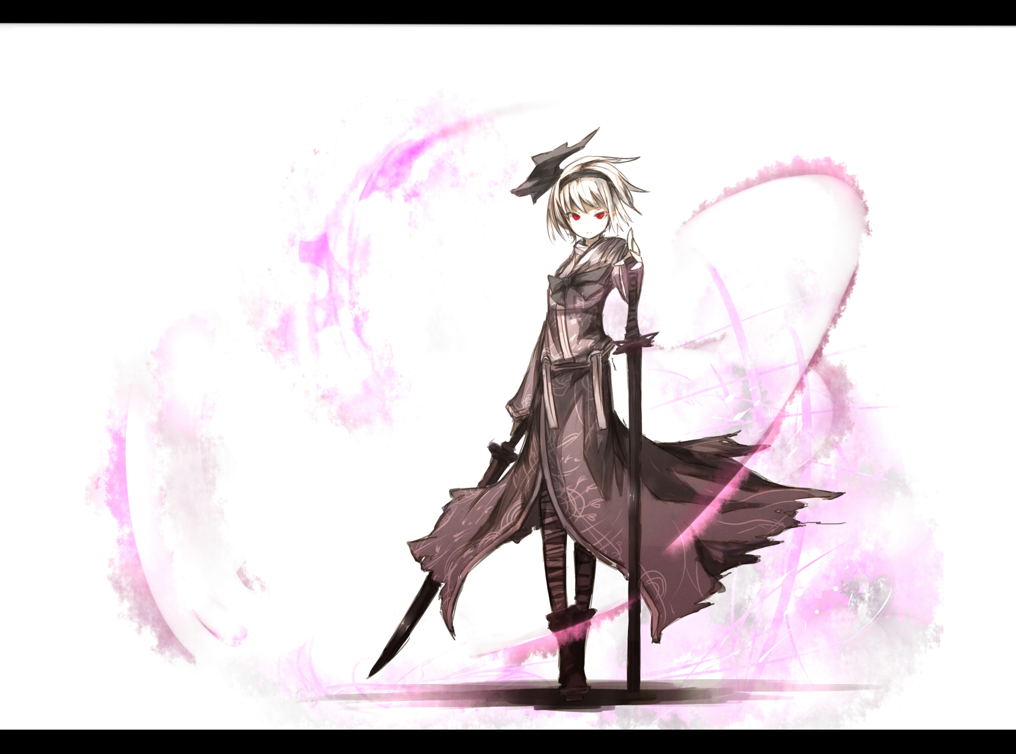 touhou, highres, tagme, 1girl, female focus, full body, solo, standing, white background