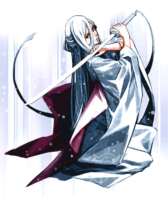 kori (etinop), sode no shirayuki, bleach, bleach: zanpakutou ibun hen, bad id, bad pixiv id, 00s, 1girl, female focus, personification, solo, sword, weapon