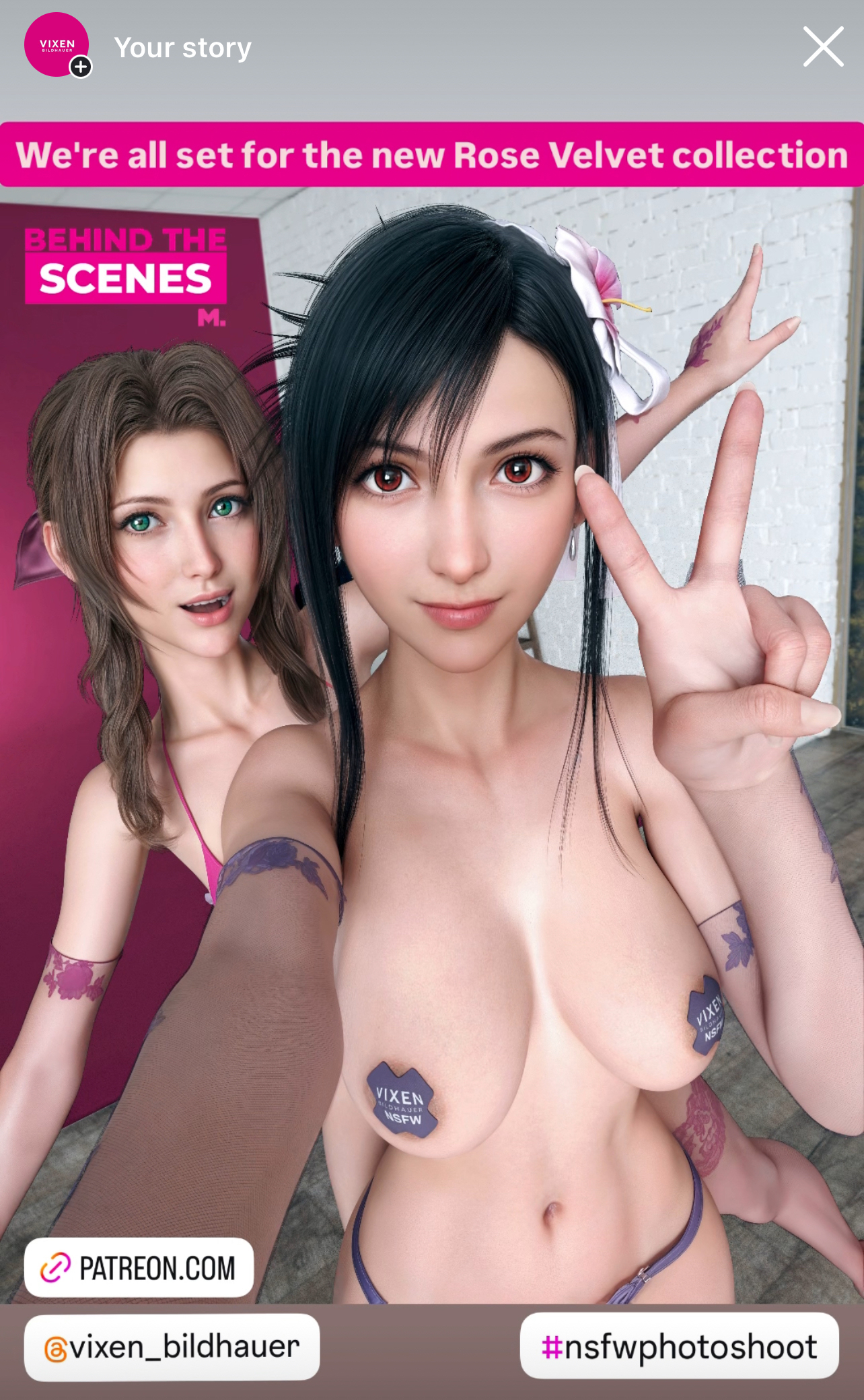 Rule34 – If it exists, there is porn of it / aerith gainsborough, tifa lockhart / 9376860