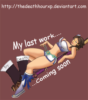 chai xianghua, soul calibur, soulcalibur, soulcalibur iv, lowres, 1girl, axe, brown hair, closed eyes, english text, female focus, lying, on back, solo, thighs, watermark, weapon, web address