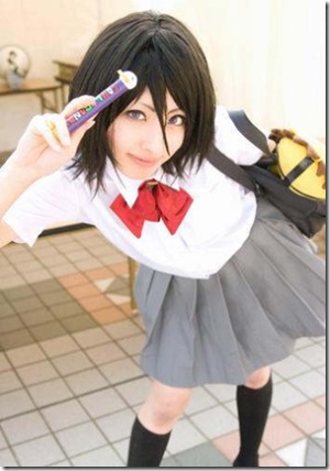 kuchiki rukia, bleach, lowres, photo (medium), cosplay