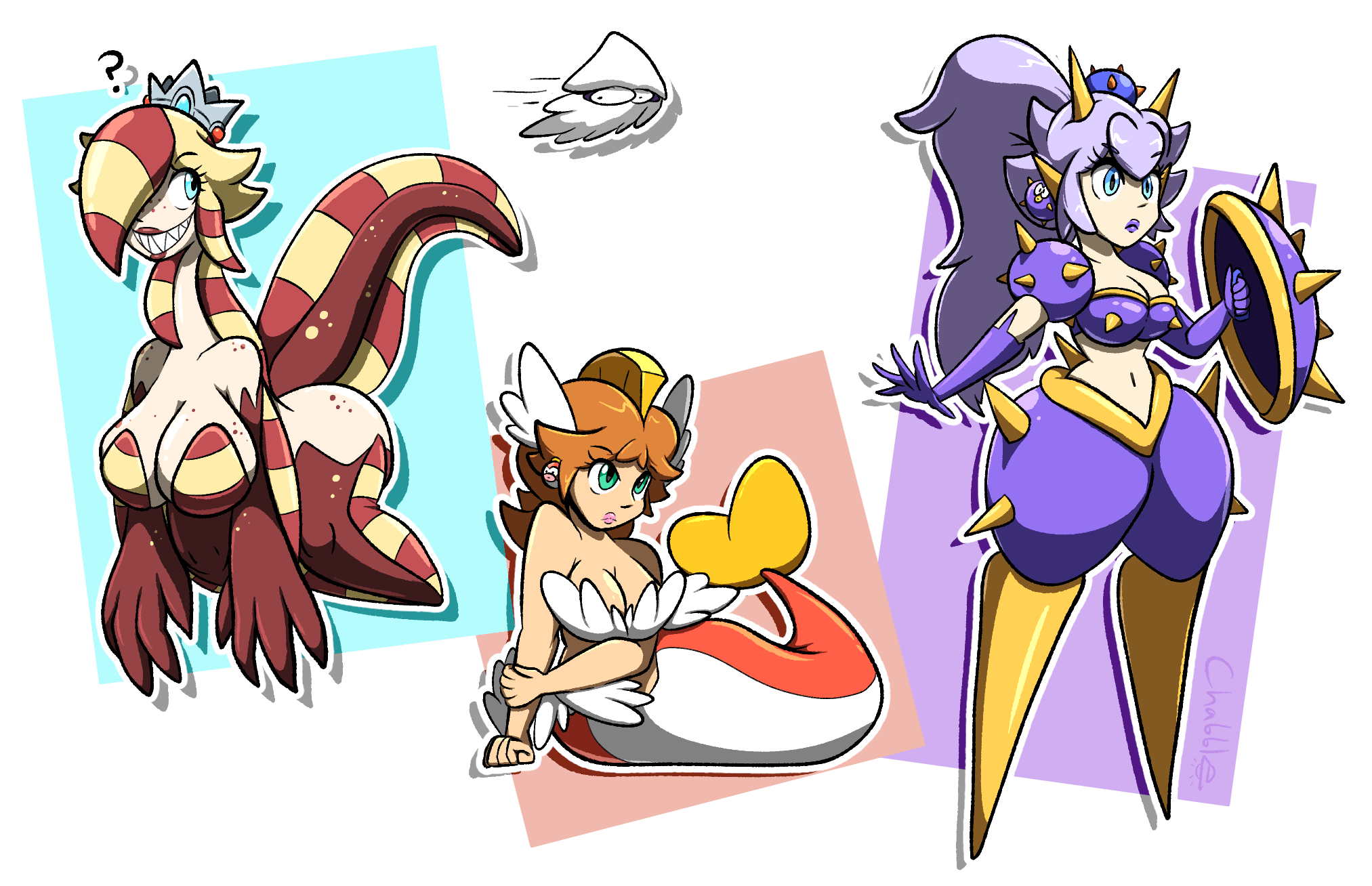 Rule34 – If it exists, there is porn of it / blooper, cheep cheep, princess daisy, princess peach, princess rosalina, urchin (mario) / 9393031