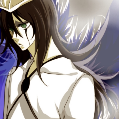 bei, yone (kaguudou), ulquiorra cifer, bleach, bad id, bad pixiv id, lowres, 00s, 1boy, arrancar, black hair, colored skin, expressionless, facial mark, green eyes, long hair, male focus, number tattoo, resurreccion, skull, solo, tattoo, white skin