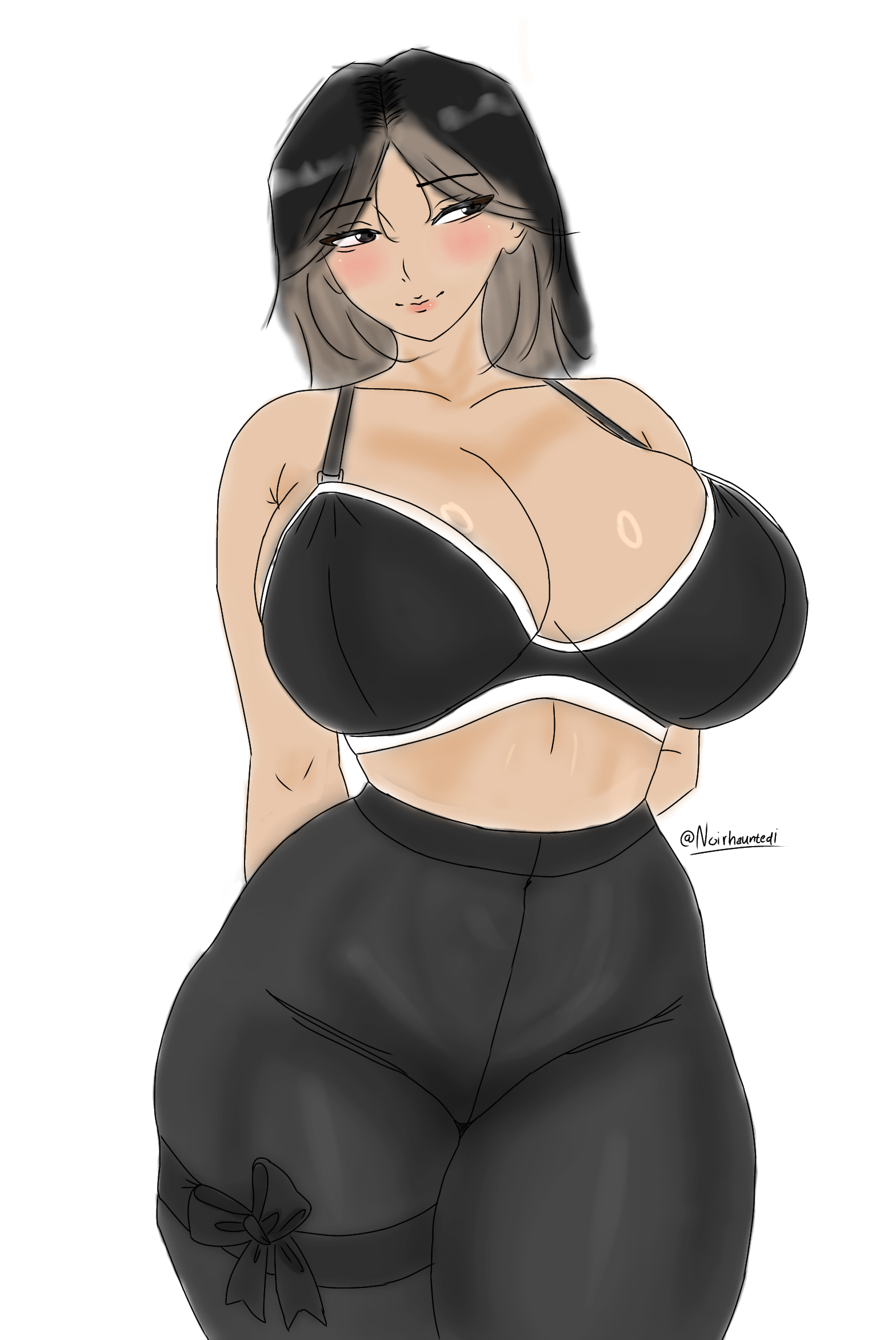 original, 1girl,, black hair,, huge breasts,, looking at viewer,, panties,, thick thighs,, wide hips,, asain,, black bra,, black panties,, black pantyhose,, blush,, bow panties,, bra,, cleavage,, curvy,, digital art,, half-closed eyes,, highleg panties,, large areolae,, latina,, lingerie,, long hair,, noirhauntedi, pale skin,, pantyhose,, plump,, seductive smile,, solo,, stomach,, string panties,, thigh gap,, underboob,, valeria sato,, valeriasato
