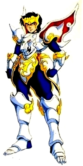 shura-oh shurato, shurato, tenkuu senki shurato, 1980s (style), 1boy, armor, black eyes, black hair, fang, lion, male focus, retro artstyle, short hair, solo