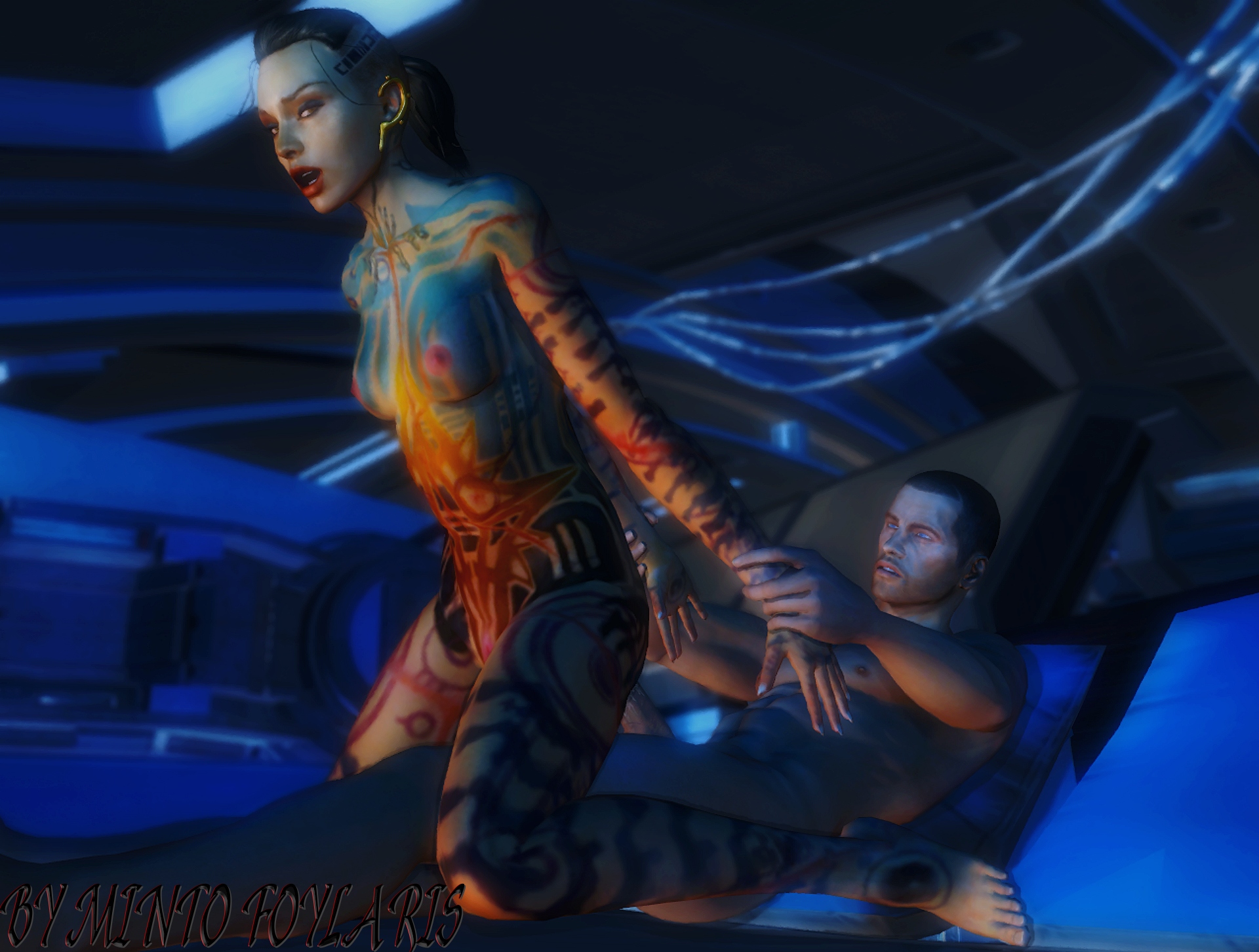 Rule34 – If it exists, there is porn of it / mintofoularis, commander shepard, jack, subject zero / 479545