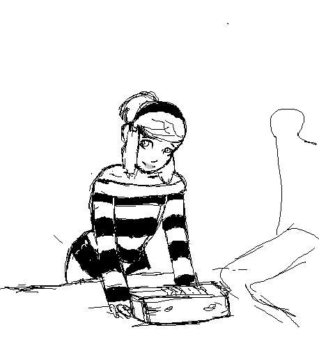 lowres, tagme, bent over, crossdressing, lipstick, makeup, trap