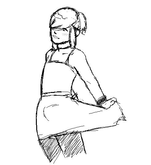 ass, blush, bulge, crossdressing, lipstick, makeup, panties, short hair, thighhighs, trap, underwear