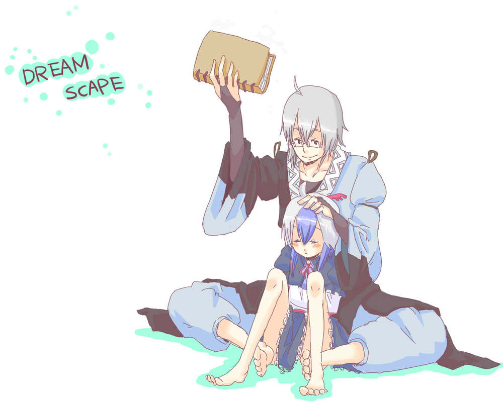 junda, morichika rinnosuke, tokiko (touhou), curiosities of lotus asia, touhou, 1boy, 1girl, book, comic, couple, glasses, head wings, hetero, multicolored hair, silent comic, wings