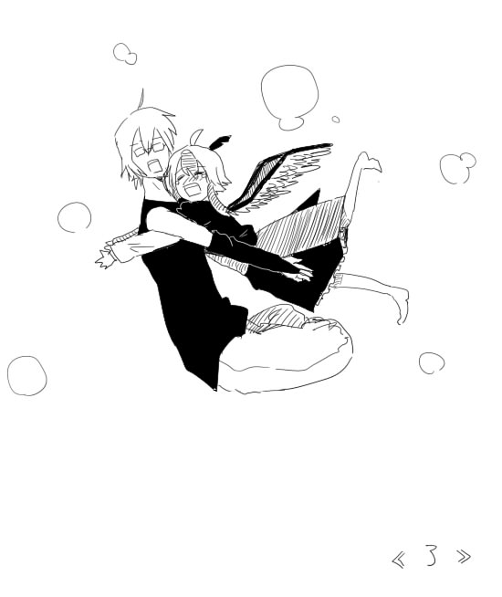 junda, morichika rinnosuke, tokiko (touhou), curiosities of lotus asia, touhou, translated, 1boy, 1girl, comic, greyscale, head wings, hetero, monochrome, wings