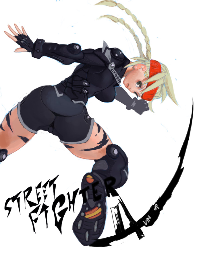 cammy white, capcom, street fighter, crotch, 1girl, ass, blonde hair, blue eyes, cameltoe, female focus, solo, twintails
