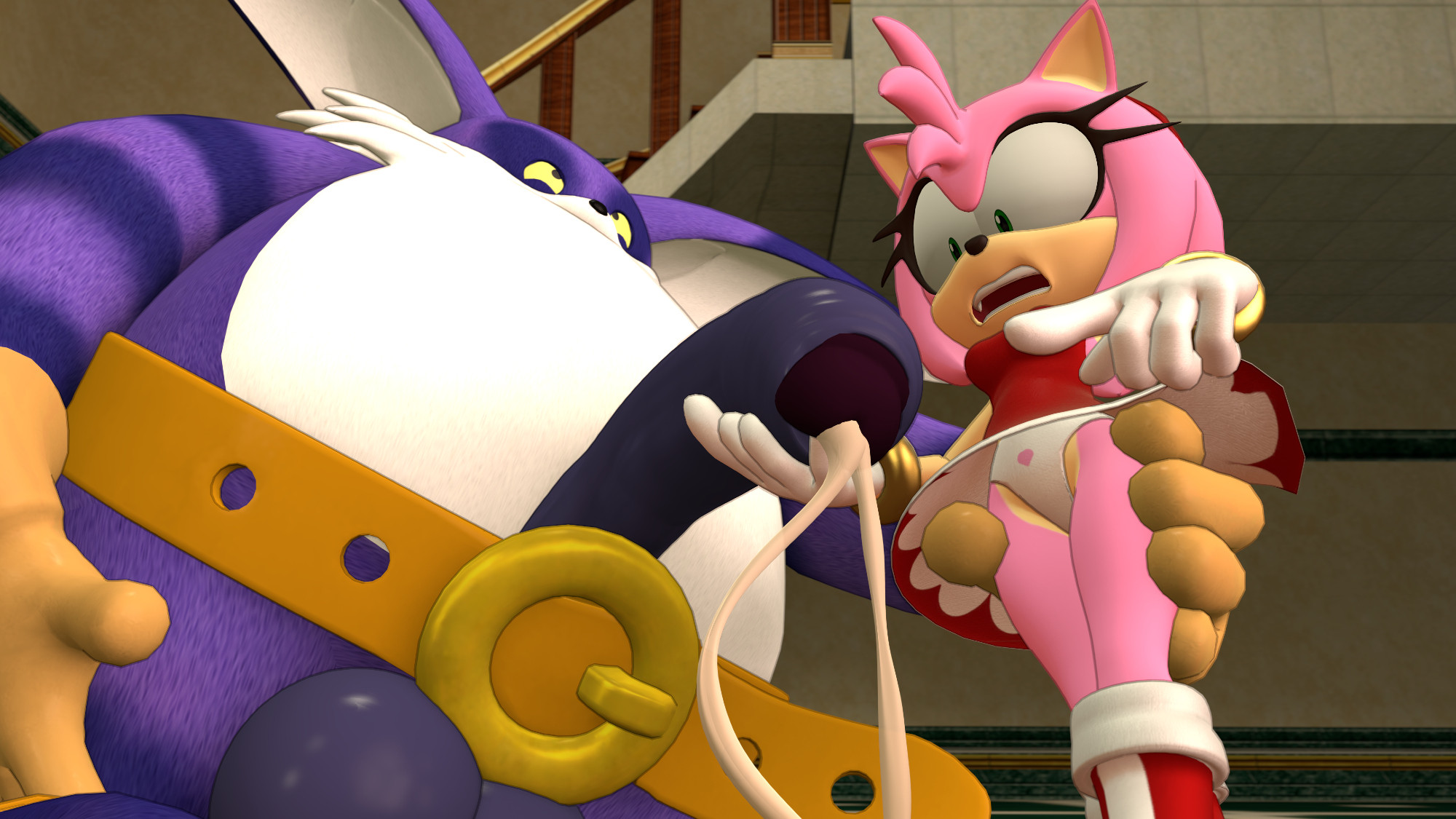 Rule34 – If it exists, there is porn of it / amy rose, big the cat / 9417228