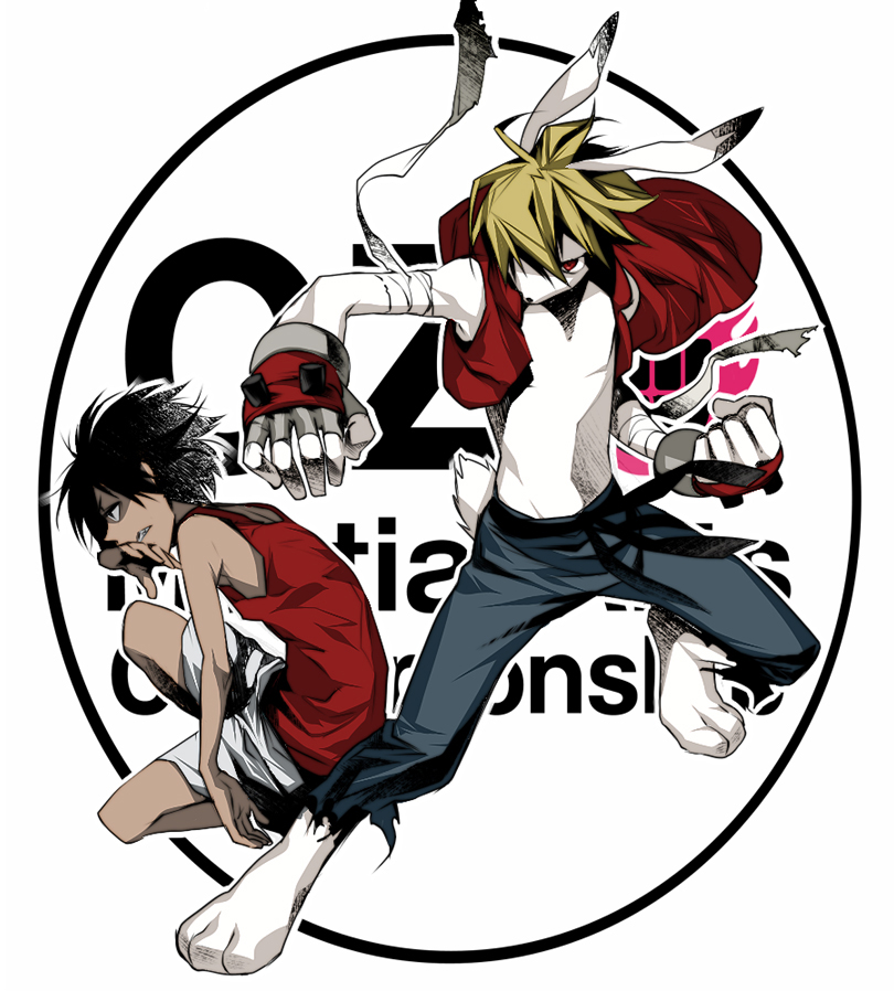 makuro, ikezawa kazuma, king kazma, summer wars, 00s, 1boy, animal ears, bandages, barefoot, feet, fingerless gloves, furry, gloves, simple background, tail, toes, white background