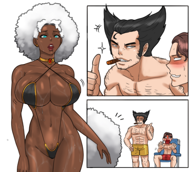 Rule34 – If it exists, there is porn of it / james howlett, logan (x-men), ororo munroe, peter parker, storm (x-men), wolverine (x-men) / 9427281