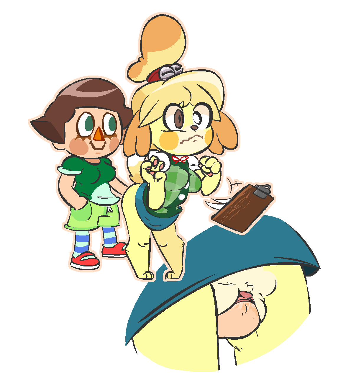 Rule34 – If it exists, there is porn of it / isabelle (animal crossing), villager (animal crossing) / 481090