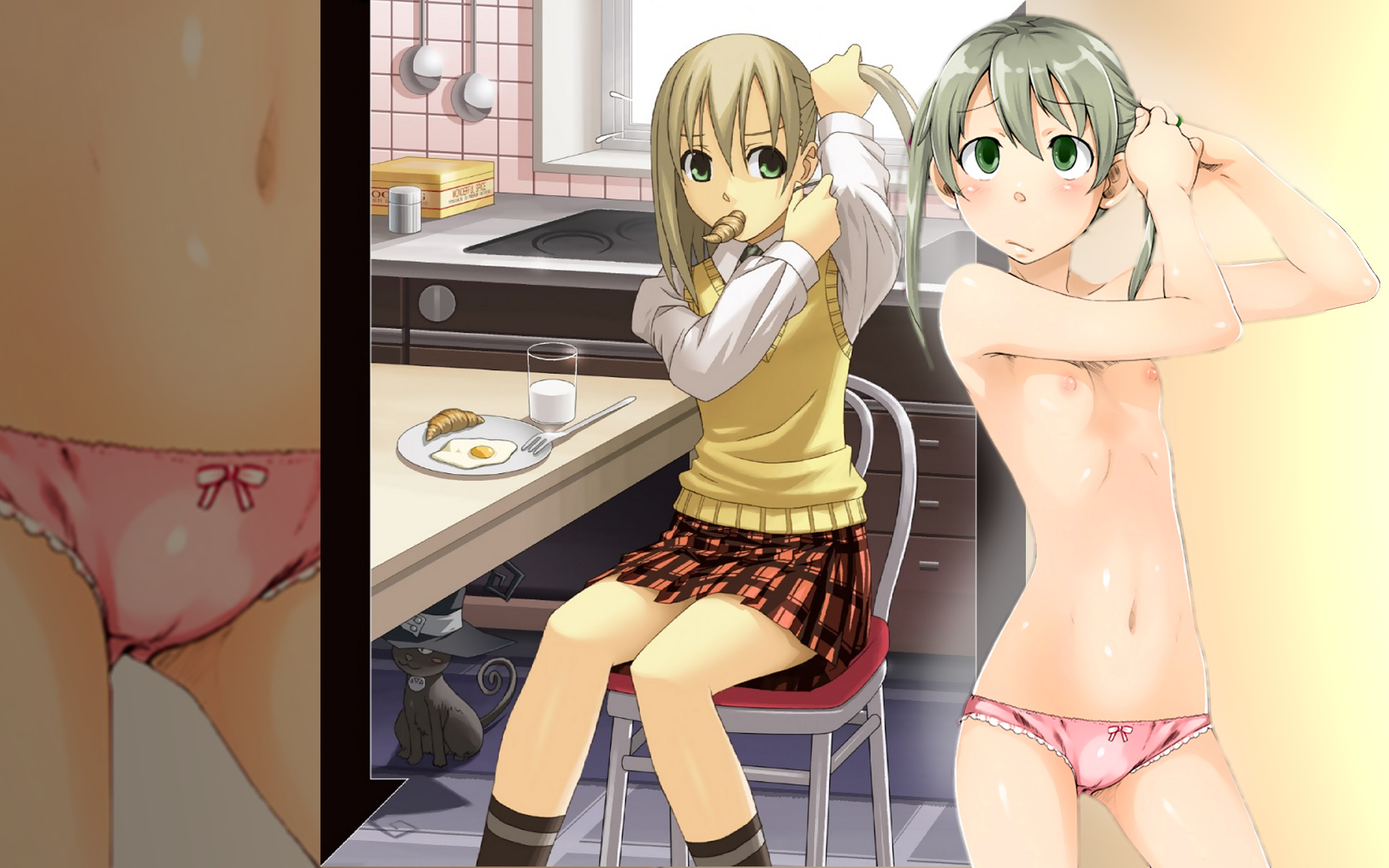 maka albarn, soul eater, highres, 00s, loli, uncensored