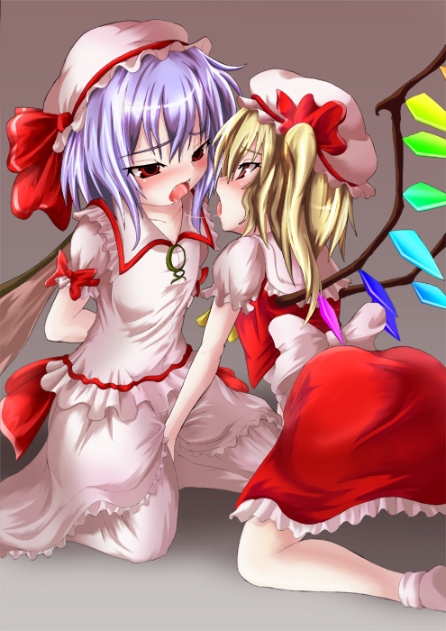 Rule34 – If it exists, there is porn of it / kemoyuri, lilyl0ve, flandre scarlet, remilia scarlet / 481408
