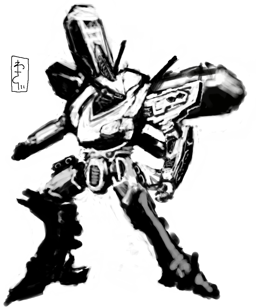 wasabikarasi, white glint, armored core, armored core: for answer, fromsoftware, tagme, mecha, monochrome, robot