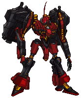 nineball, nineball seraph, armored core, armored core: master of arena, fromsoftware, lowres, mecha, no humans, pixel art, robot, solo