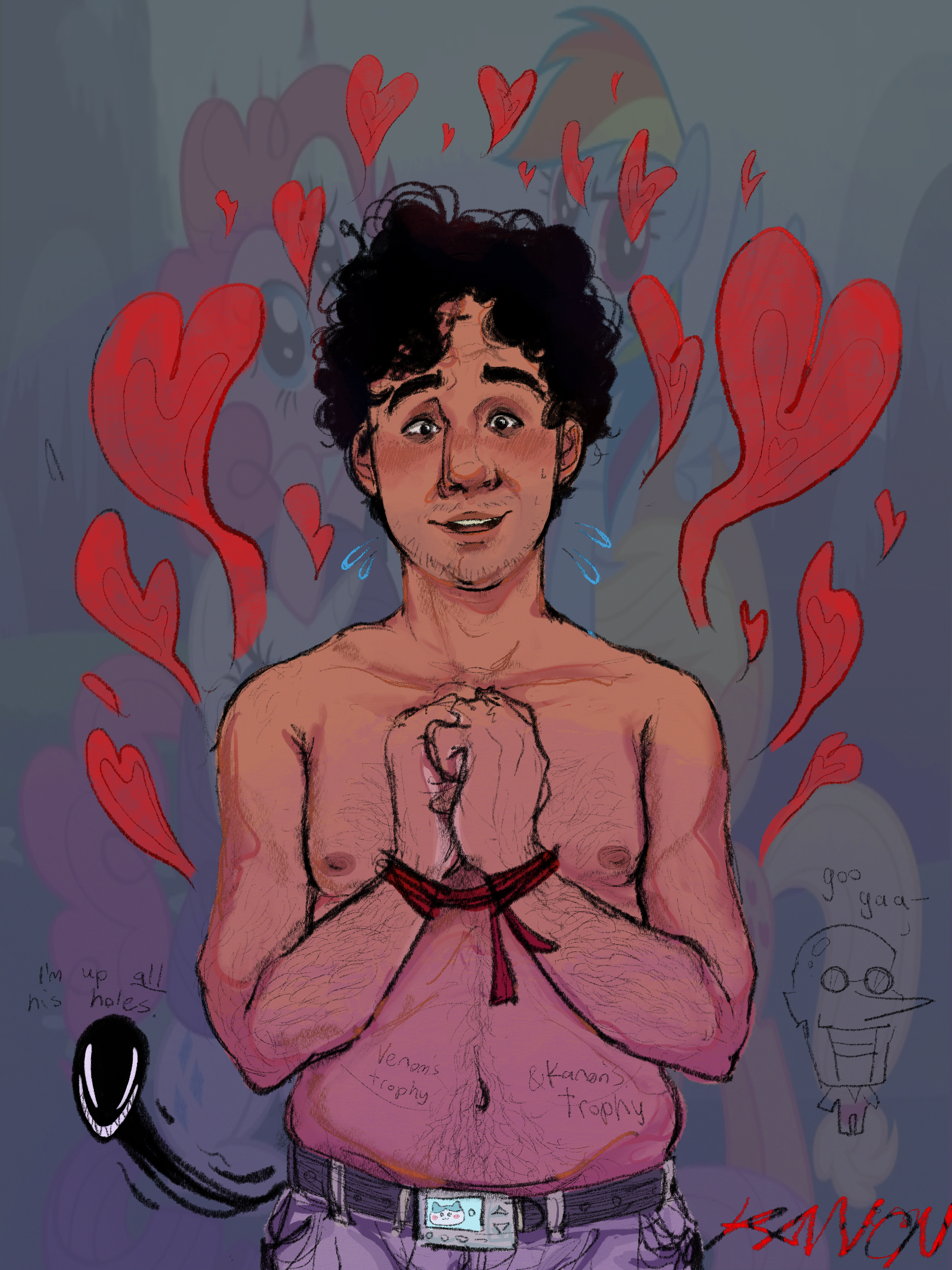 Rule34 – If it exists, there is porn of it / mametchi, pinkie pie (mlp), rainbow dash (mlp), venom (marvel) / 9440523