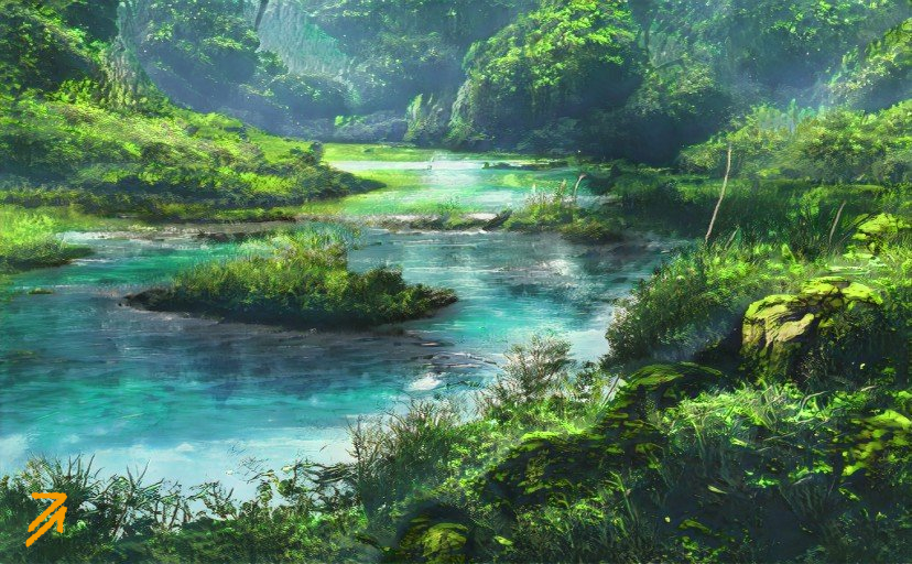 original, bilingual commentary, commentary, english commentary, mixed-language commentary, day, foliage, jachrysant, landscape, nature, no humans, outdoors, river, scenery, water