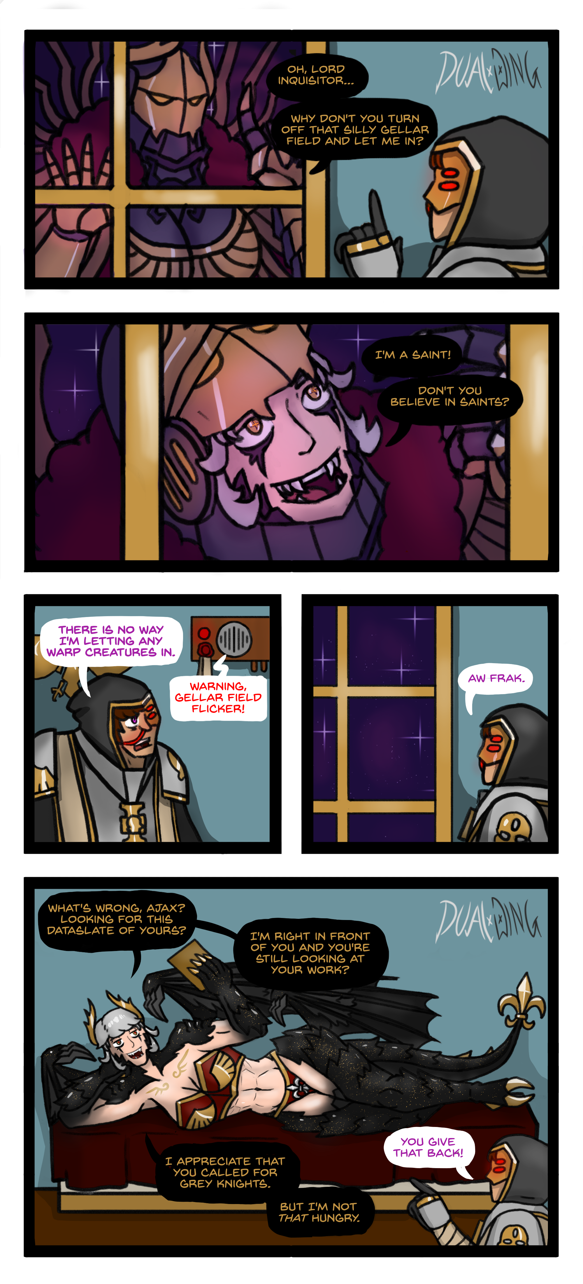 Rule34 – If it exists, there is porn of it / fleur-de-lis, adepta sororitas, daemonette, original character, sister of battle / 9456925