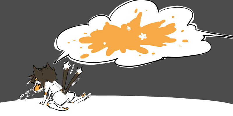 kawanabe, chen, touhou, bad id, bad pixiv id, animal ears, bloomers, cat ears, cat girl, cat tail, chibi, comic, female focus, monochrome, multiple tails, silent comic, sneezing, solo, tail, underwear