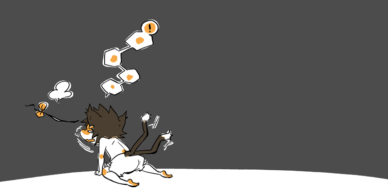 kawanabe, chen, touhou, bad id, bad pixiv id, 1girl, animal ears, bloomers, cat ears, cat girl, cat tail, chibi, comic, female focus, multiple tails, silent comic, solo, tail, underwear