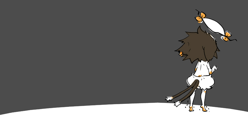 kawanabe, chen, touhou, bad id, bad pixiv id, 1girl, animal ears, bloomers, cat ears, cat girl, cat tail, chibi, comic, female focus, gap (touhou), multiple tails, silent comic, solo, tail, tiptoes, underwear