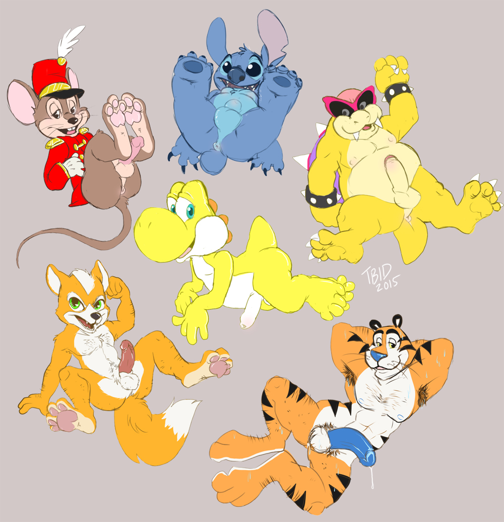 Rule34 – If it exists, there is porn of it / experiment (species), fox mccloud, koopa, roy koopa, stitch, timothy mouse, tony the tiger, yellow yoshi, yoshi / 484803